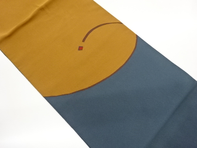 JAPANESE NAGOYA OBI / WOVEN ABSTRACT WAVY STRIPE